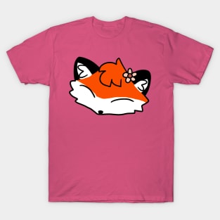 Flower Fox Face T-Shirt